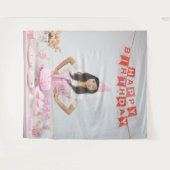 Foto verjaardagsfeest wandkleed (Voorkant (horizontaal))