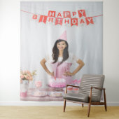 Foto verjaardagsfeest wandkleed (In situ)