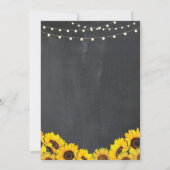Foto Verjaardagsfeest Zonnebloem Krijt 2 Afbeeldin Kaart (Achterkant)