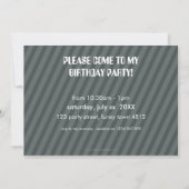 FOTO VERJAARDAGSFEESTJE UITNODIGT :: robot dansen  Kaart (Achterkant)