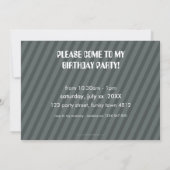 FOTO VERJAARDAGSFEESTJE UITNODIGT :: robot dansen Kaart (Achterkant)