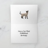 Foto Verjaardagskaart met siamese katten Kaart (Binnen)