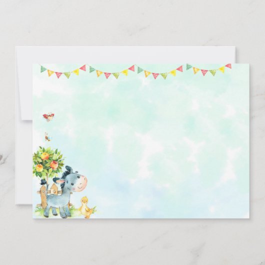 Foto verjaardagsuitnodiging Kwekerdieren nodigen u Kaart (Achterkant)