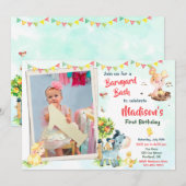 Foto verjaardagsuitnodiging Kwekerdieren nodigen u Kaart (Voorkant / Achterkant)