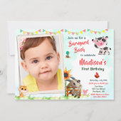 Foto verjaardagsuitnodiging Kwekerdieren nodigen u Kaart (Voorkant)