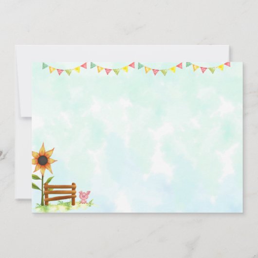 Foto verjaardagsuitnodiging Kwekerdieren nodigen u Kaart (Achterkant)