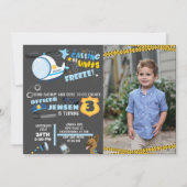 foto verjaardagsuitnodiging politie kaart (Voorkant)