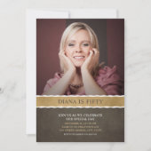 Foto Verjaardagsuitnodigingen 50ste Partij Afbeeld Kaart (Voorkant)