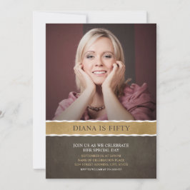 Foto Verjaardagsuitnodigingen 50ste Partij Afbeeld Kaart