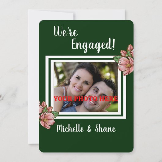 Foto Verloving Aankondiging (Voorkant)