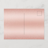 Foto Verloving Aankondiging Roos Gold Briefkaart (Achterkant)