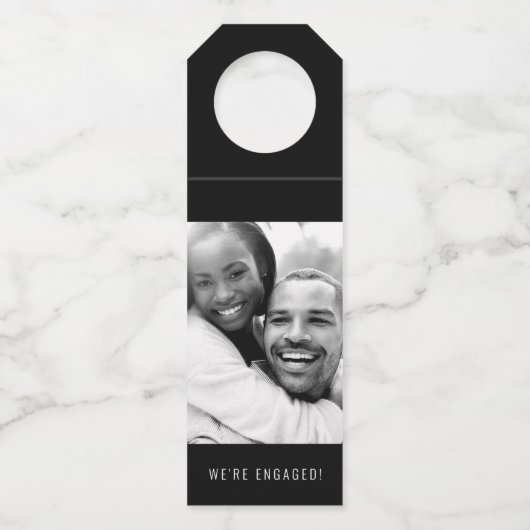 Foto | VERLOVING | Bottle Hanger Label | Wit (Voorkant)