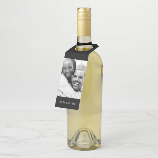 Foto | VERLOVING | Bottle Hanger Label | Wit (Schuin)