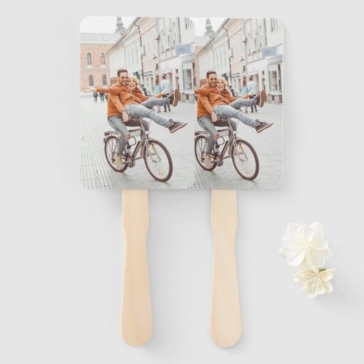 Foto Verloving Bruiloft Graduation Party Handwaaier (Voorkant en achterkant)