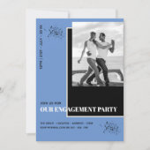 Foto Verloving Classic Bold Invitat Kaart (Voorkant)