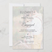 Foto Verloving Elegant Simple Moderne Script Kaart (Achterkant)