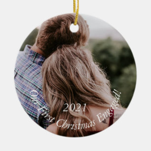 Foto Verloving Holiday Keepomwille Kerstmis Cerami Keramisch Ornament