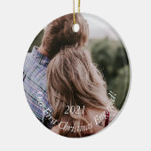 Foto Verloving Holiday Keepomwille Kerstmis Cerami Keramisch Ornament (Links)