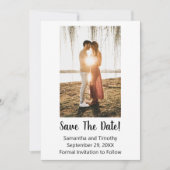 Foto Verloving Wedding Save the Date Kaart (Voorkant)