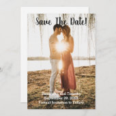Foto Verloving Wedding Save the Date Kaart (Voorkant / Achterkant)