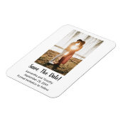 Foto Verloving Wedding Save the Date Kaart Magneet (Linkerzijde)