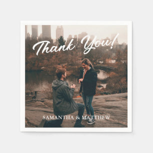 Foto verlovingsfeest Dank u wel Servet