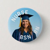 foto verpleegster bsn rn 2¼ Inch Ronde Button 5,7 Cm (Voorkant)