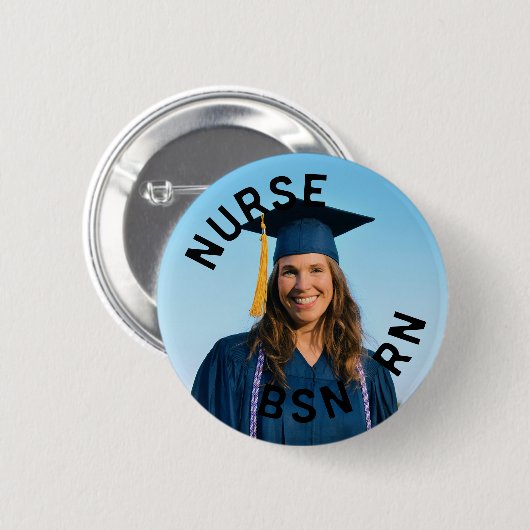 foto verpleegster bsn rn 2¼ Inch Ronde Button 5,7 Cm (Voorkant /achterkant)