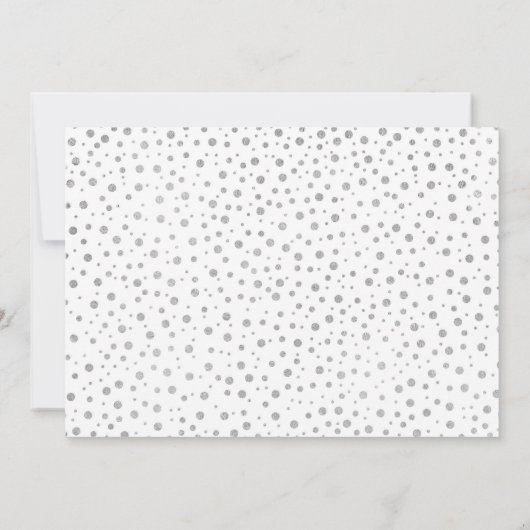 Foto Verrassing 25e Jubileum - Wit Zilver Kaart (Achterkant)