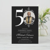 Foto Verrassing 50e Verjaardagsfeest Kaart (Staand voorkant)