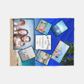 Foto Verspreid Collage Beach Wij zijn familie Fleece Deken (Voorkant (Horizontaal))