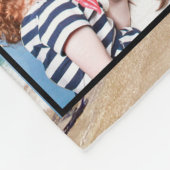 Foto Verspreid Collage Beach Wij zijn familie Fleece Deken (Hoek)