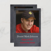 Foto verticaal - 3x5 Afstuderen aankondiging (Voorkant / Achterkant)