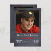 Foto verticaal - 3x5 Afstuderen aankondiging (Voorkant / Achterkant)