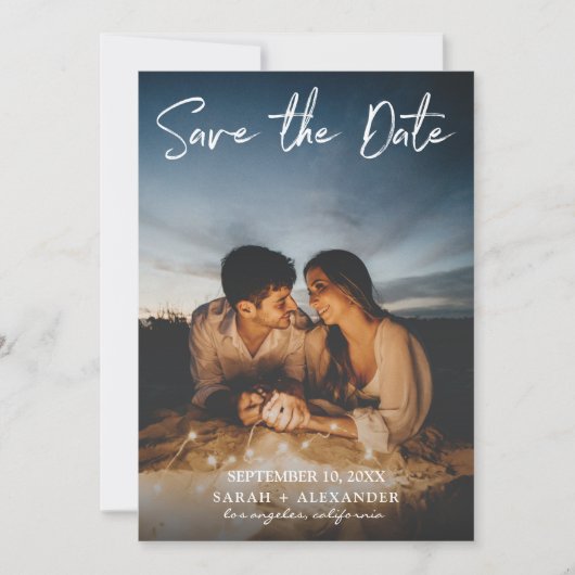 Foto: Verticaal handschrift opslaan Datum V2 Kaart (Voorkant)