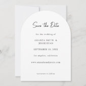 Foto - Verticaal handschrift Save the Date 3 Arc Kaart (Achterkant)