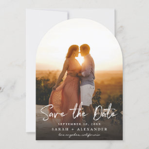 Foto - Verticaal Save the Date & Handwriting 2 Arc Kaart