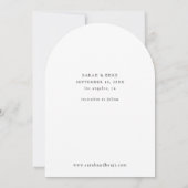 Foto - Verticaal Save the Date & Handwriting 2 Arc Kaart (Achterkant)