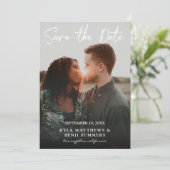 Foto - Verticaal sparen de Datum & het Handschrift Kaart (Staand voorkant)