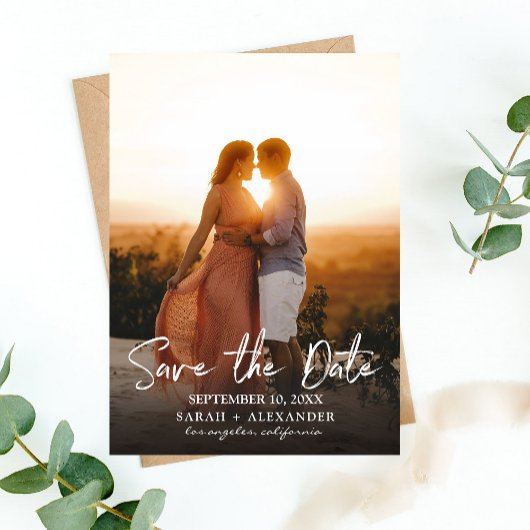 Foto - Verticaal sparen de Datum & het Handschrift Kaart