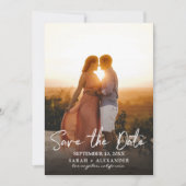 Foto - Verticaal sparen de Datum & het Handschrift Kaart (Voorkant)