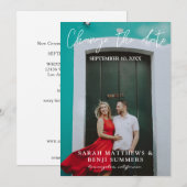 Foto - Vertical Wijzig de datum Kaart (Voorkant / Achterkant)