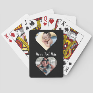 Foto Verticale aangepaste tekstreekkaarten Pokerkaarten