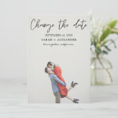 Foto - Verticale wijziging datum - bovenste tekst Kaart (Staand voorkant)