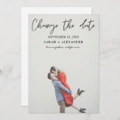 Foto - Verticale wijziging datum - bovenste tekst Kaart (Voorkant / Achterkant)