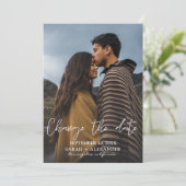 Foto - Verticale wijziging Datum w/ Ombre 2 Kaart (Staand voorkant)