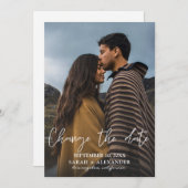 Foto - Verticale wijziging Datum w/ Ombre 2 Kaart (Voorkant / Achterkant)