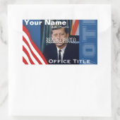 Foto vervangen | Campagne Sjabloon Rechthoek Rechthoekige Sticker (Tas)