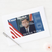 Foto vervangen | Campagne Sjabloon Rechthoek Rechthoekige Sticker (Envelop)