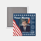 Foto vervangen | Campaign Magnet-Sjabloon Magneet (Voorkant / Achterkant)